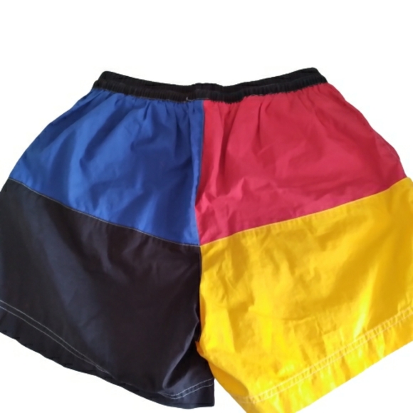 Vtg Ralph Lauren Polo Sport Color Block Swim Trunk - Picture 2 of 7